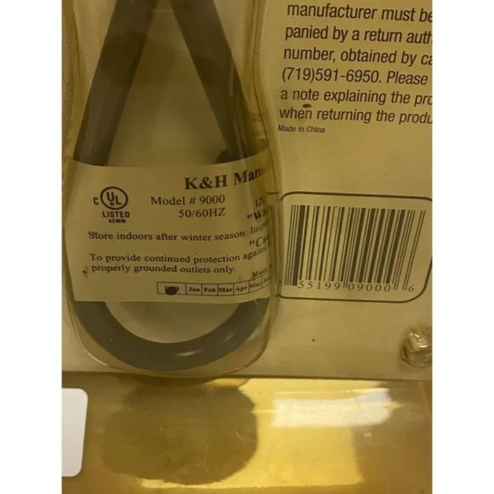 K&H‎ Pet Products K & H Bird Bath De-Icer - Super Ice Eliminator 9000 New, Open